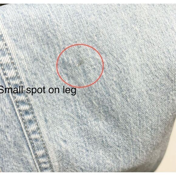 Madewell Light Wash Blue Stitched Strap Utility Pocket Denim Jumpsuit Size 14 - Picture 8 of 16